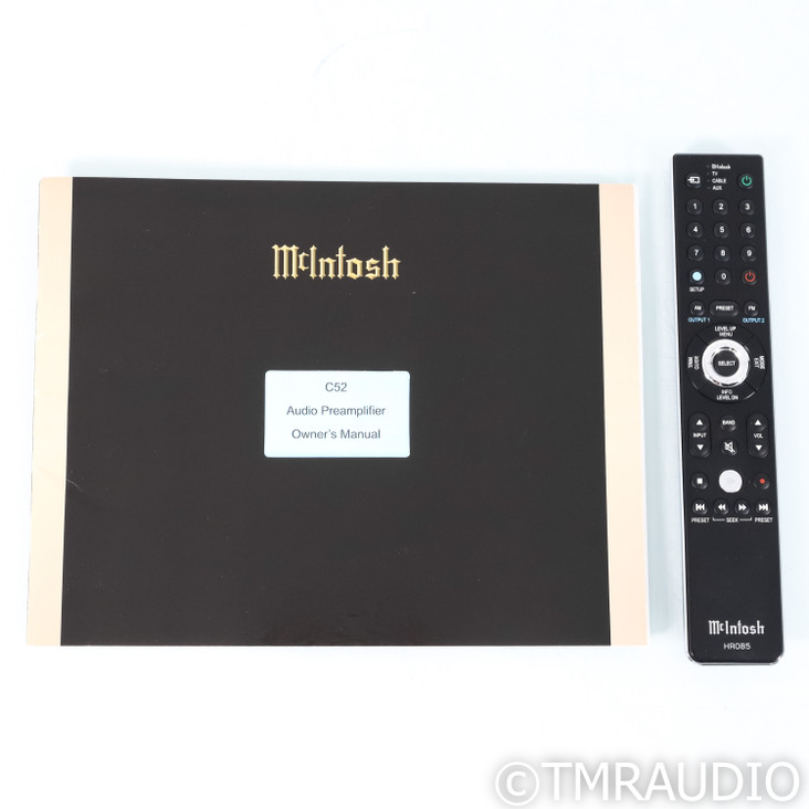 McIntosh C52 Stereo Preamplifier; MM & MC Phono