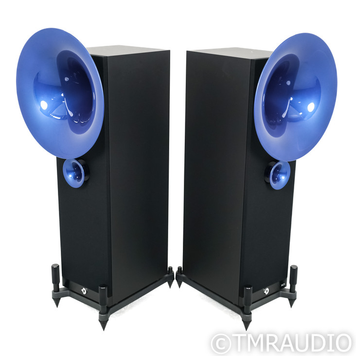 Avantgarde Uno Fino XD Horn Loaded Floorstanding Speakers; Blue & Black Pair