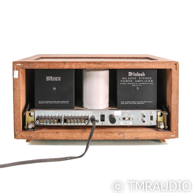 McIntosh MC2255 Vintage Stereo Power Amplifier with Walnut Cabinet