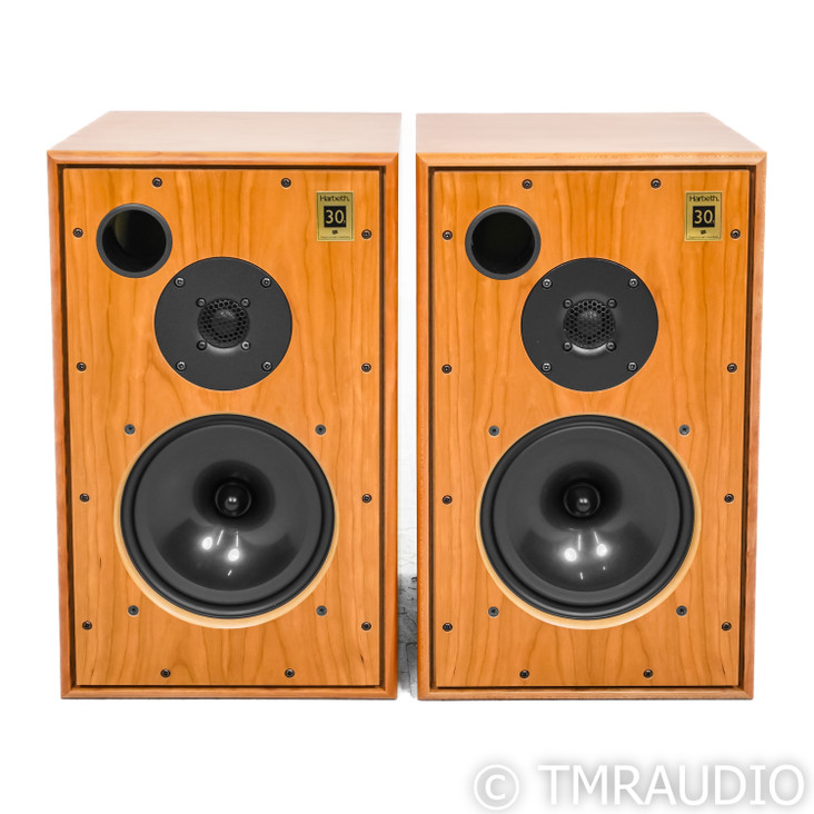 Harbeth M30.1 35th Anniversary Bookshelf Speakers; Cherry Pair