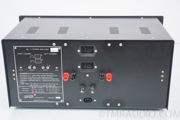 Mark Levinson ML-12 Preamplifier & ML-11 Amplifier