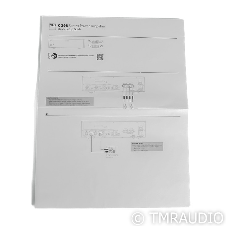 NAD Electronics C 298 Stereo Power Amplifier