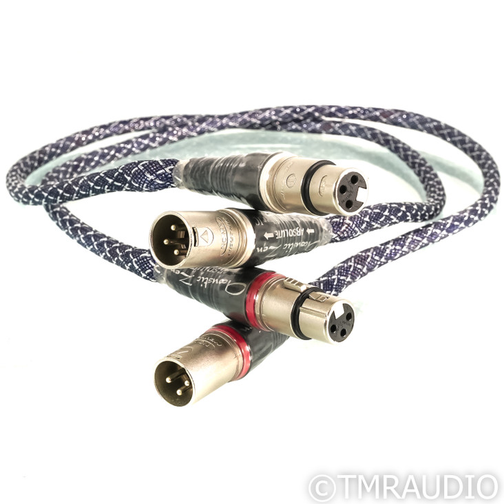 Acoustic Zen Absolute Silver XLR Cables; 1m Pair Balanced Interconnects