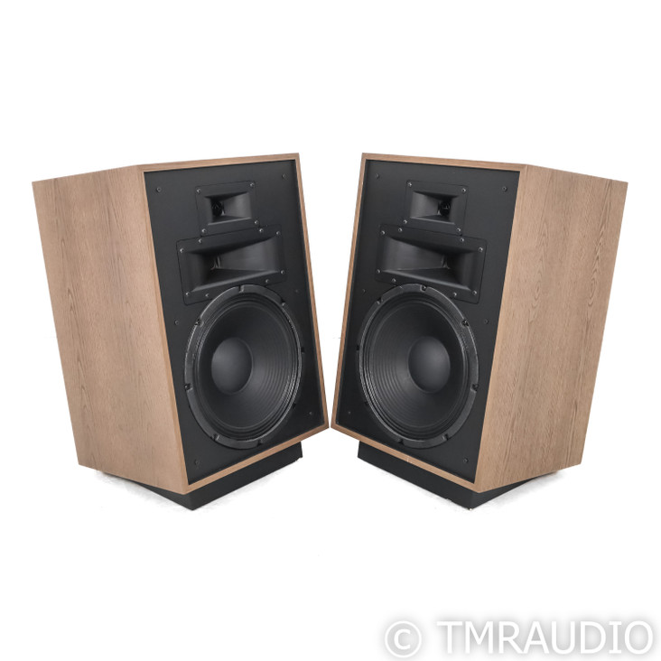 Klipsch Heresy IV Floorstanding Speakers; Distressed Oak Pair