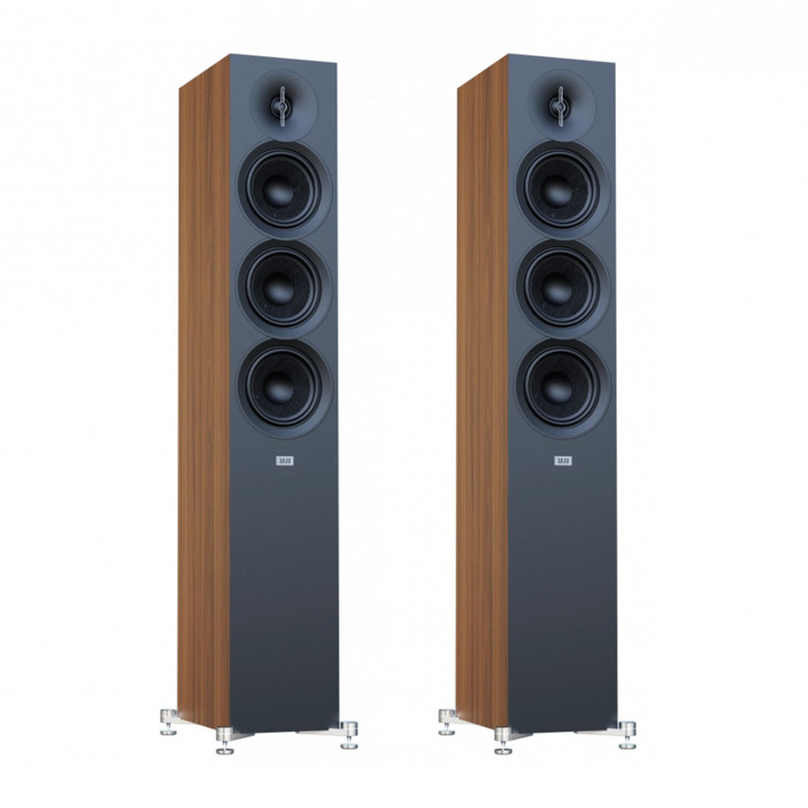 ELAC Debut 3.0 DF53 Floorstanding Speakers walnut