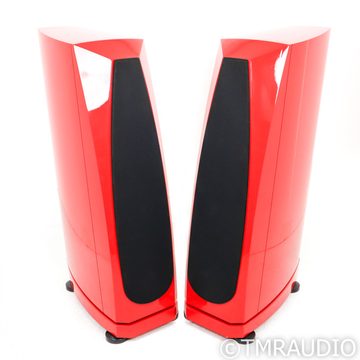 Rockport Technologies Cygnus Floorstanding Speakers; Ferrari Corsa Red Pair