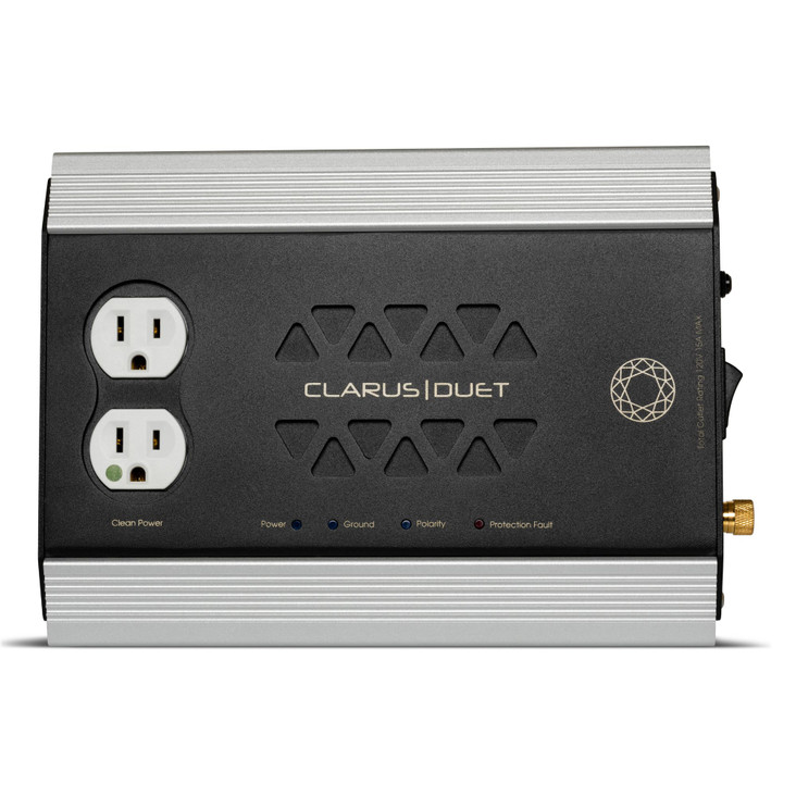 Clarus Duet Two Outlet Power Block top view