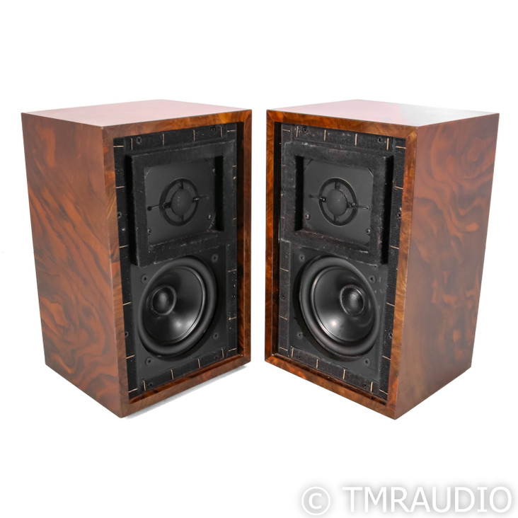 Falcon Acoustics LS3/5A Silver Badge Bookshelf Speakers; Burr Walnut Pair