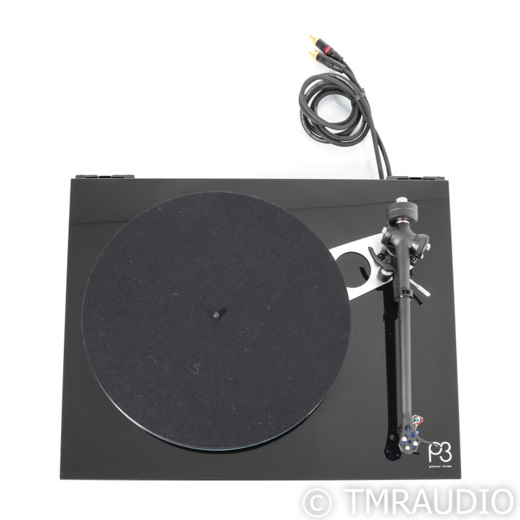 Rega Planar 3 Belt Drive Turntable; Black; Elys 2 MM Cartridge