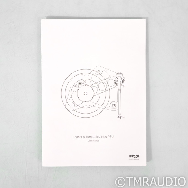 Rega Planar 8 Belt Drive Turntable; Ania Pro MC Cartridge (Open Box)