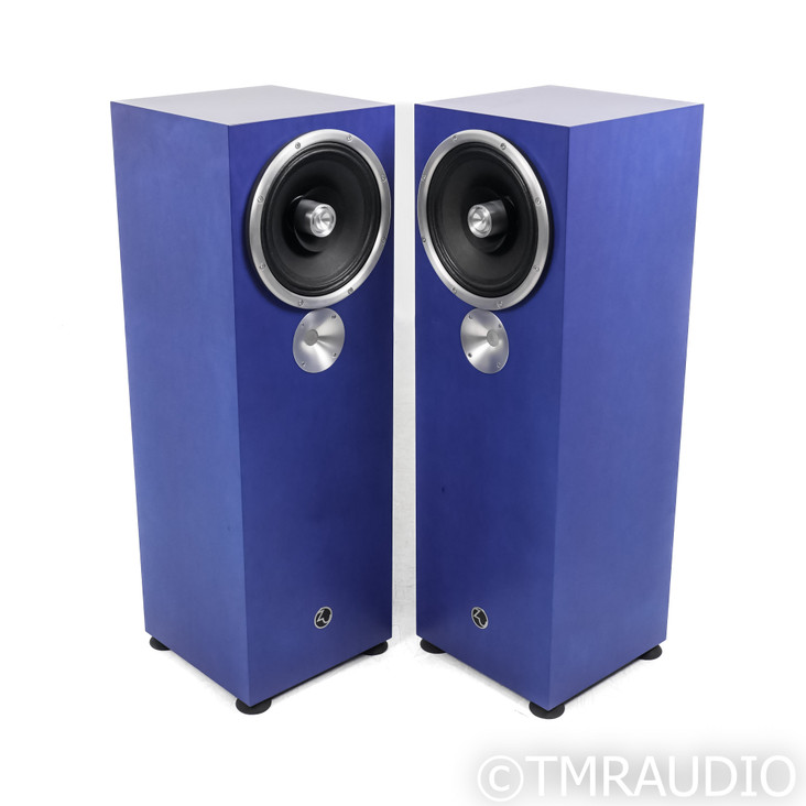 Zu Omen Dirty Weekend MkII Floorstanding Speakers; Blue Pair w/ Jupiter Caps