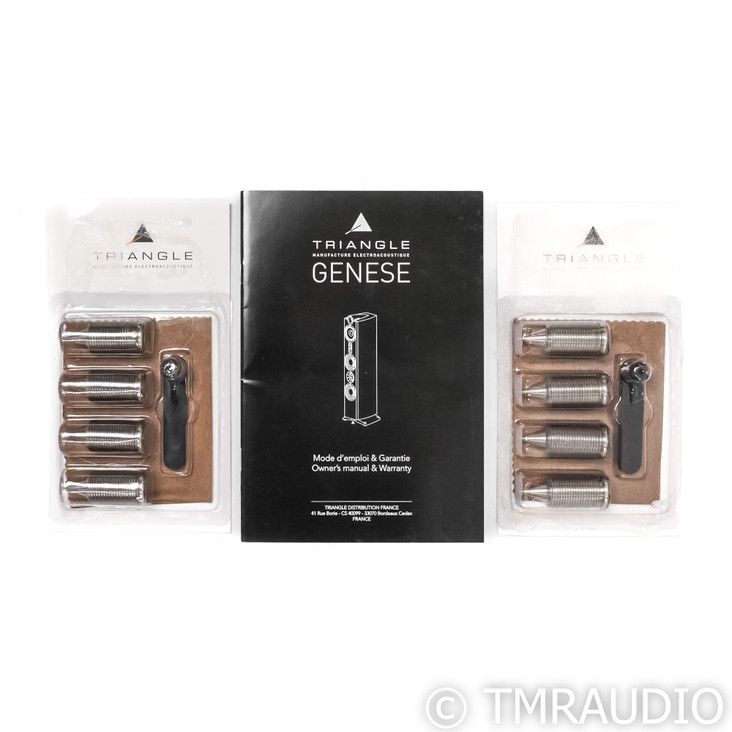 Triangle Genese Quartet Floorstanding Speakers; Black Pair (Demo w/ Warranty) (SOLD)