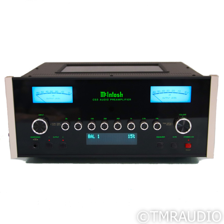 McIntosh C53 Stereo Preamplifier; MM & MC Phono (1/2)