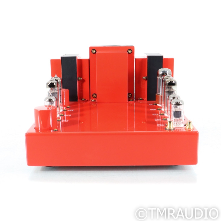 English Acoustics Stereo 21C Stereo Tube Power Amplifier; Cherry Red Gloss