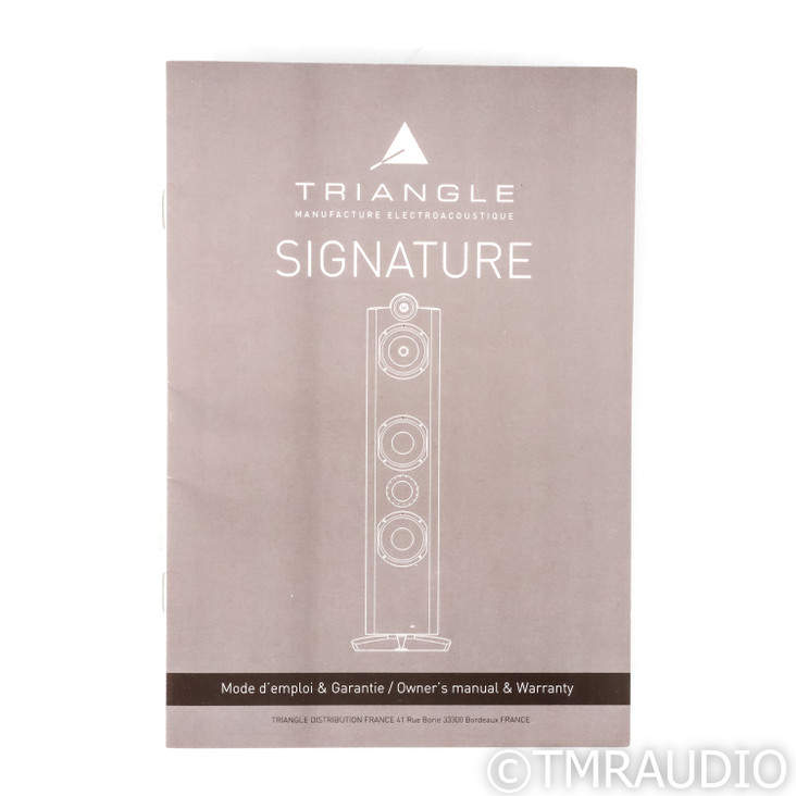 Triangle Signature Theta Bookshelf Speakers; Mahogany Pair