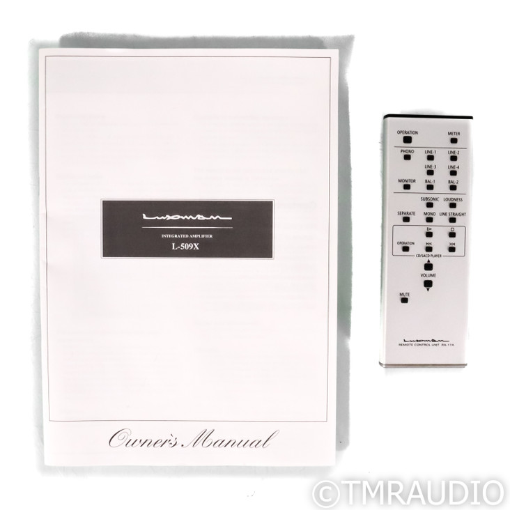 Luxman L-509X Stereo Integrated Amplifier; MM & MC Phono (1/2)