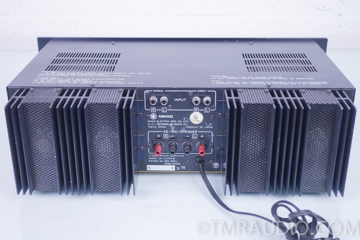 Nikko Alpha III Stereo Power Amplifier; 2 Channel Amp