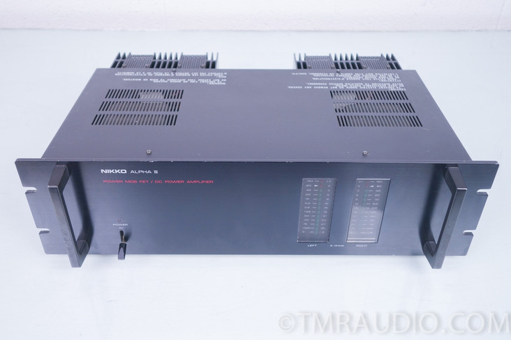 Nikko Alpha III Stereo Power Amplifier; 2 Channel Amp