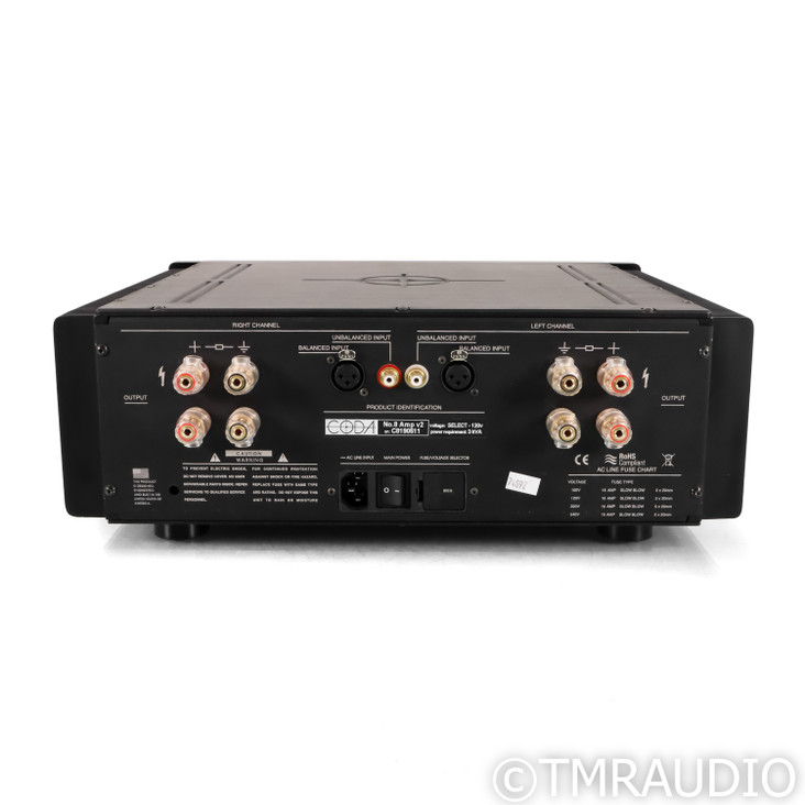 Coda Continuum No. 8 V2 Stereo Power Amplifier