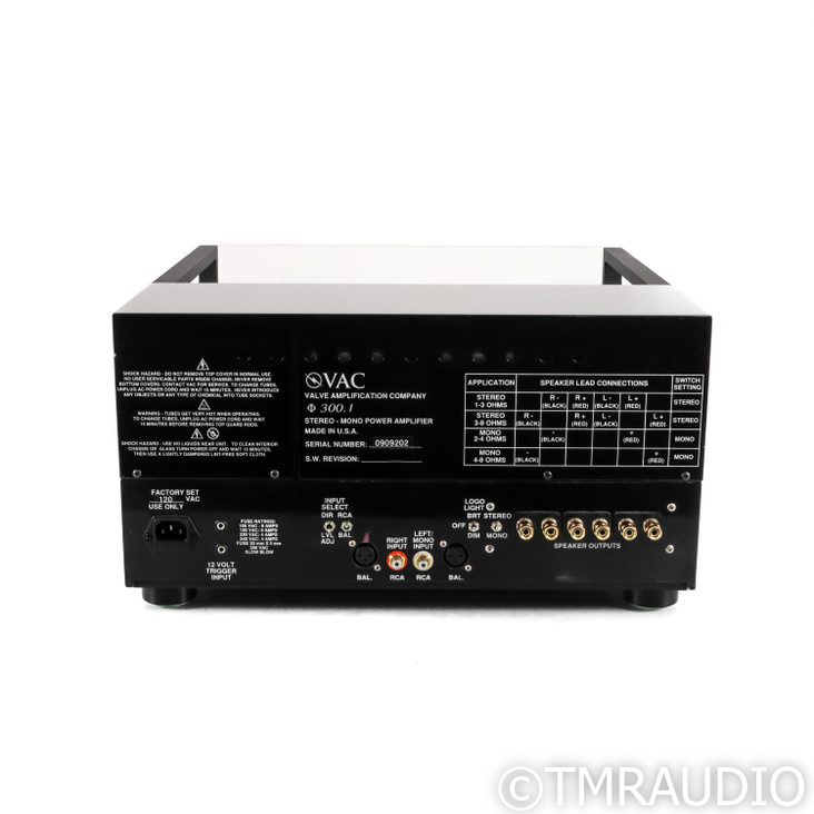 VAC Phi 300.1 Stereo Tube Power Amplifier (1/2)