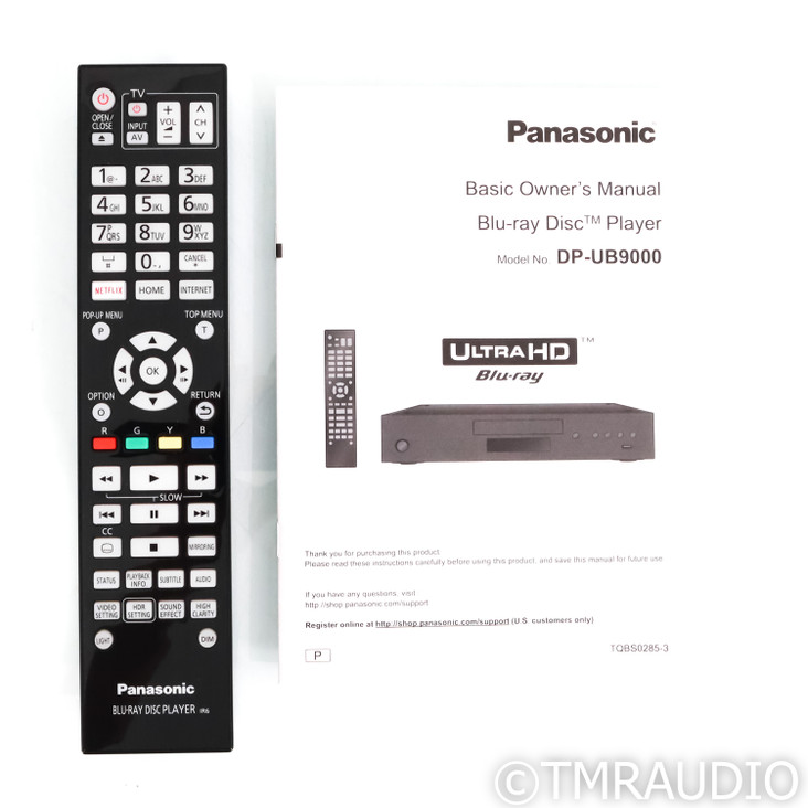 Panasonic DP-UB9000P1K Blu-ray & CD Player