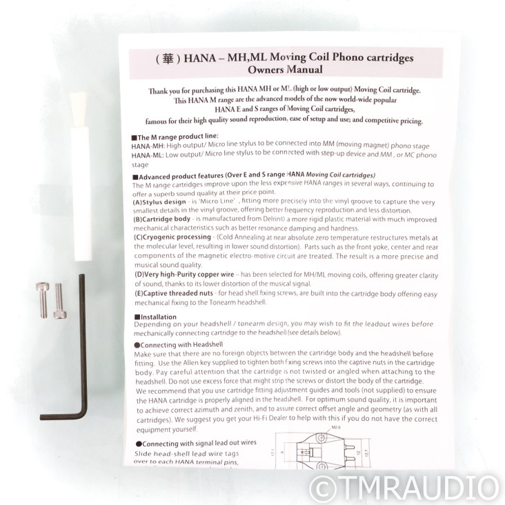 Hana ML Moving Coil Phono Cartridge; MC (SOLD)