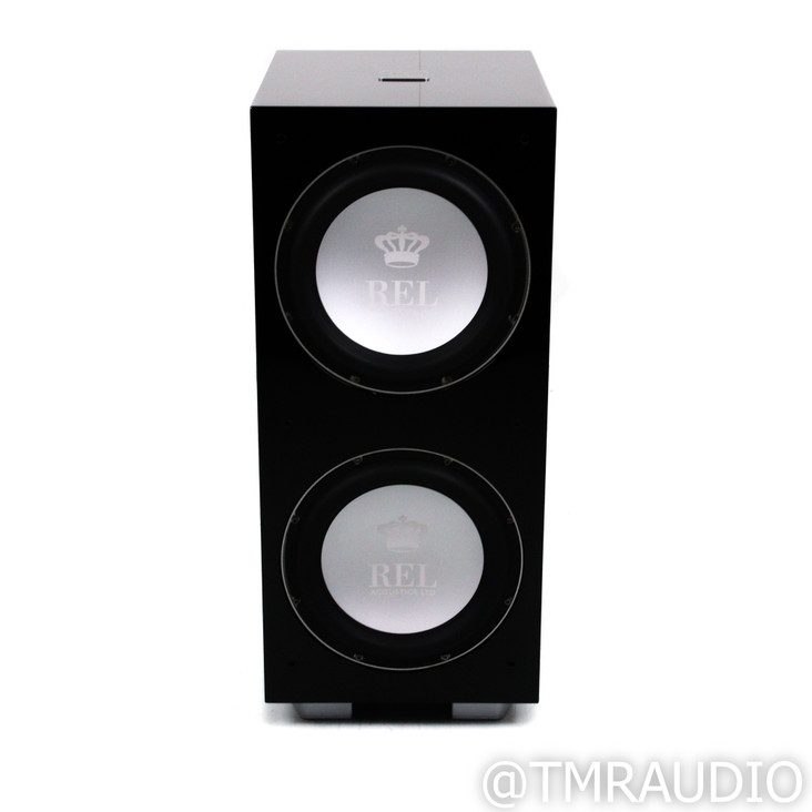  REL Acoustics 212/SX Dual 12" Powered Subwoofer; Piano Black