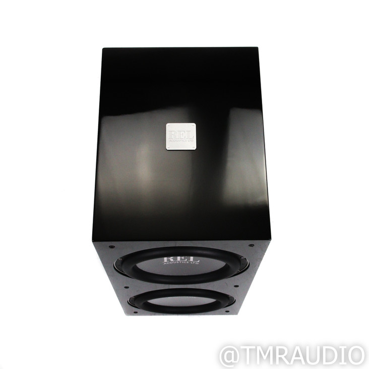  REL Acoustics 212/SX Dual 12" Powered Subwoofer; Piano Black