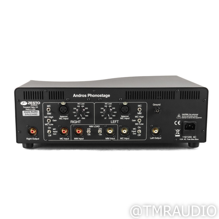 Zesto Audio Andros II Tube MM & MC Phono Preamplifier; w/ ESP
