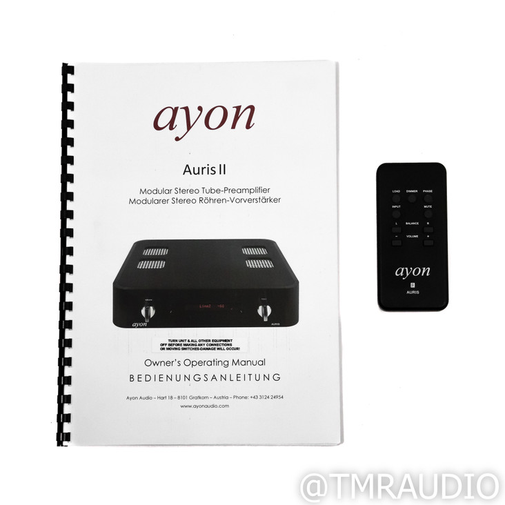 Ayon Audio Auris II Signature Stereo Tube Preamplifier (SOLD)