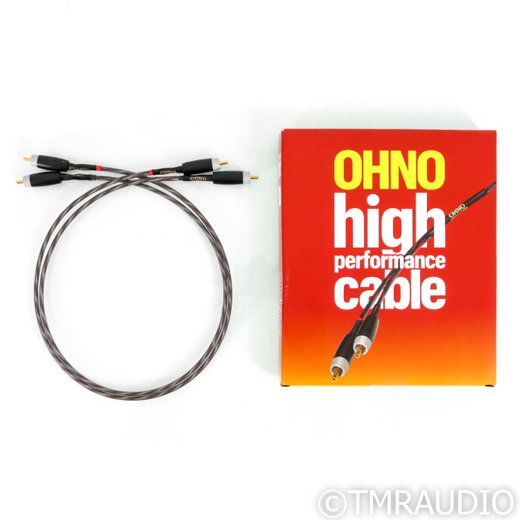 Audience OHNO RCA Cables; 0.75m Pair Interconnects (Open Box)