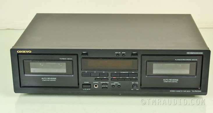 Onkyo TA-RW344 Dual Cassette Deck / Tape Recorder w/ Auto Reverse