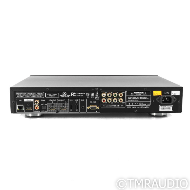 Oppo BDP-103 Universal Blu-ray Player; CD & SACD (1/3)
