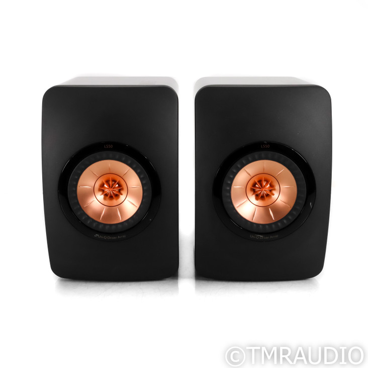KEF LS50 Bookshelf Speakers; Black Pair (1/4)
