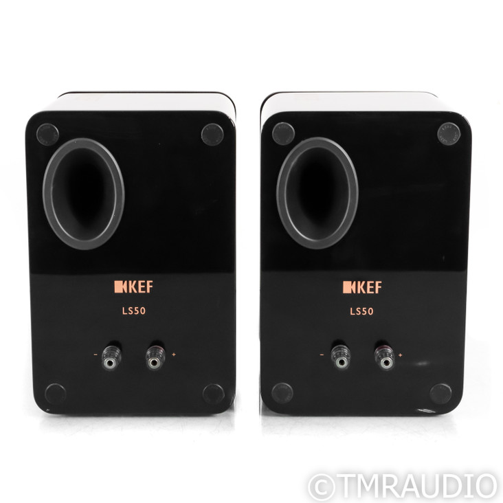 KEF LS50 Bookshelf Speakers; Black Pair (1/4)