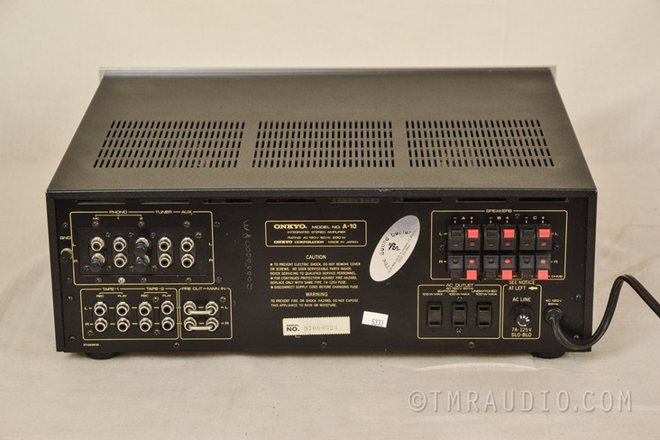 Onkyo A-10 Vintage Stereo Integrated Amplifier - Top of the Line Onkyo!