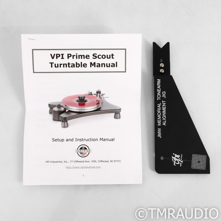 VPI Scout Turntable; JMW 10" tonearm; Ortofon 2M Red cartridge; Black