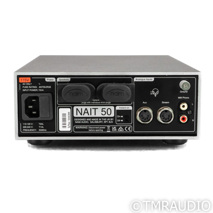 Naim NAIT 50 Stereo Integrated Amplifier;  MM Phono