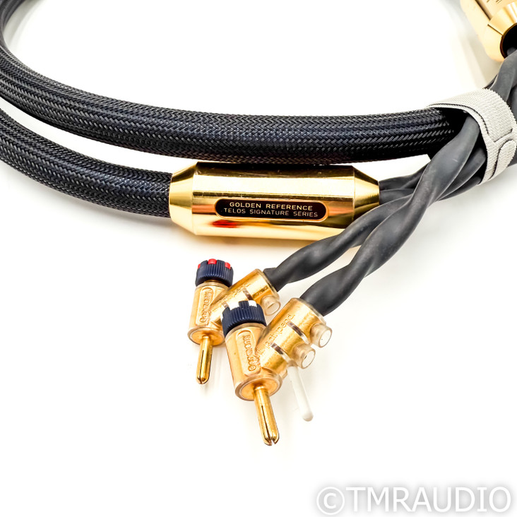 Telos Audio Golden Reference Signature Speaker Cables; 6ft Pair