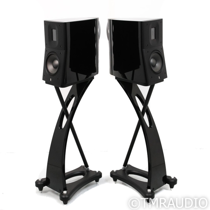 Raidho Acoustics TD1.2 Bookshelf Speakers; Black Pair w/ Stands