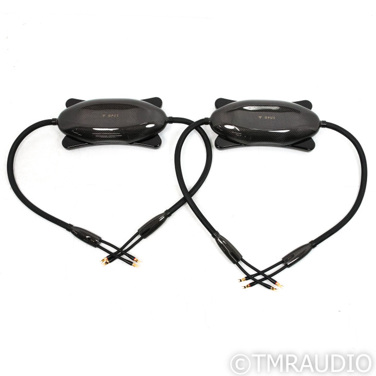 Transparent Audio Opus Gen 6 Speaker Cables; 8ft Pair with Jumpers