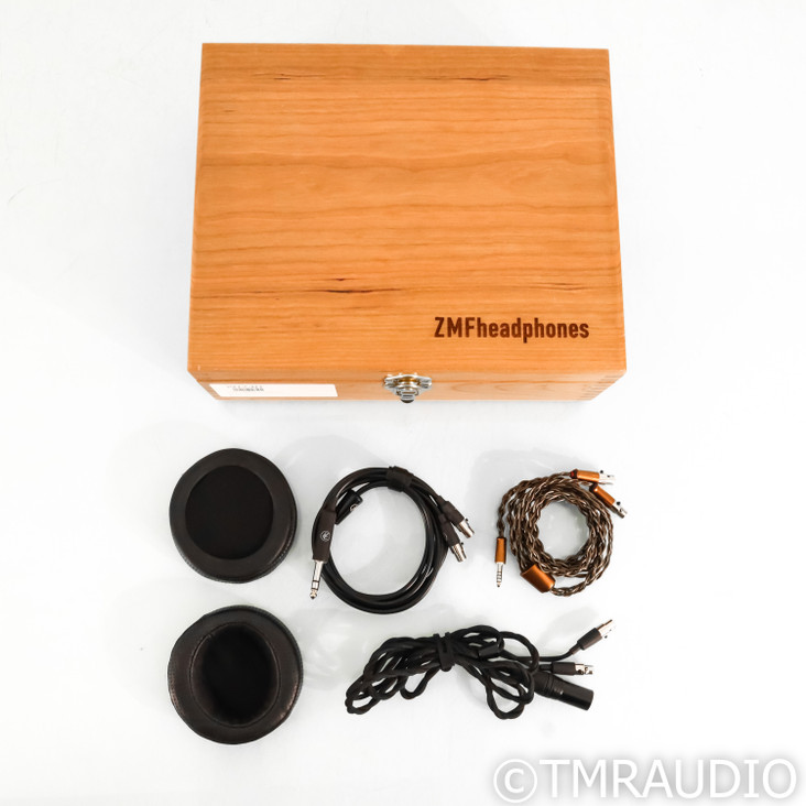 ZMF Caldera Open Back Headphones; Aged Oak w/ ZMF Pro Cable