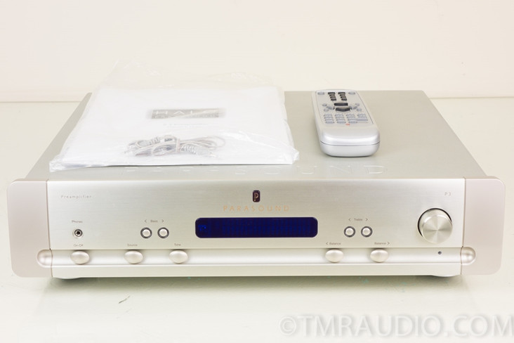 Parasound P3 Stereo Preamplifer / Phono Preamp w/ Remote in Factory Box