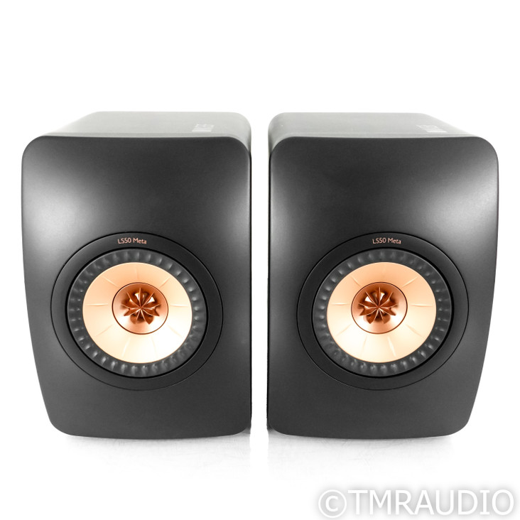 KEF LS50 Meta Bookshelf Speakers; Carbon Black Pair
