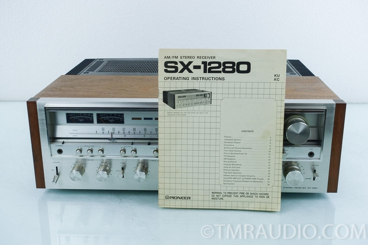 Pioneer SX-1280 AM/FM Vintage Stereo Receiver; Serviced; Cleaned