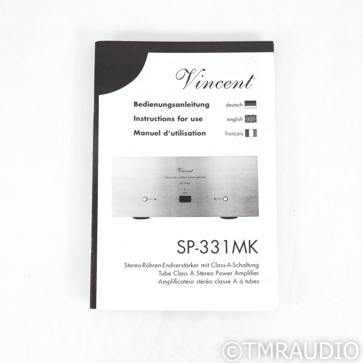 Vincent Audio SP-331MK Stereo Hybrid Power Amplifier