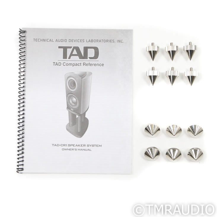 TAD Reference CR-1 Bookshelf Speakers; Rosewood Pair with Stands