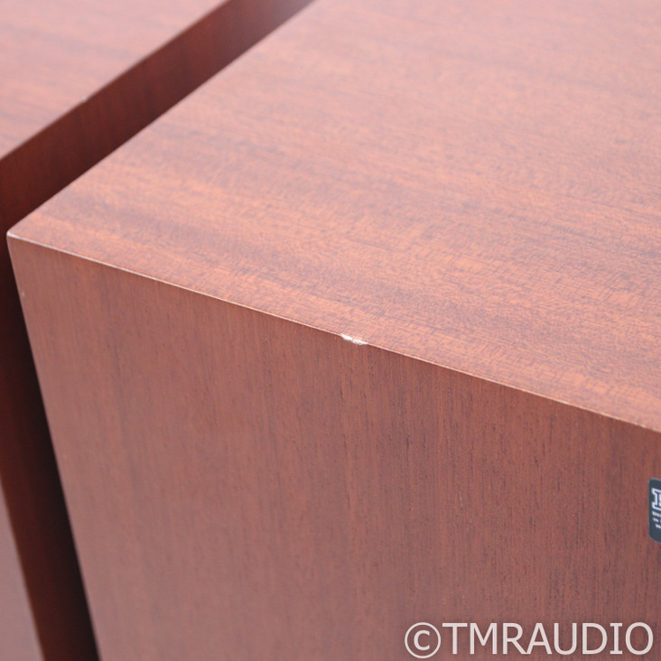 KLH Model Five Bookshelf Speakers; Mahogany Pair with Stands (1/5)