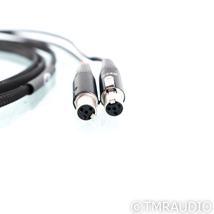 Cobra Cables Black Cobra Silver Headphone Cable; 6ft 1/4" to Mini-XLR 