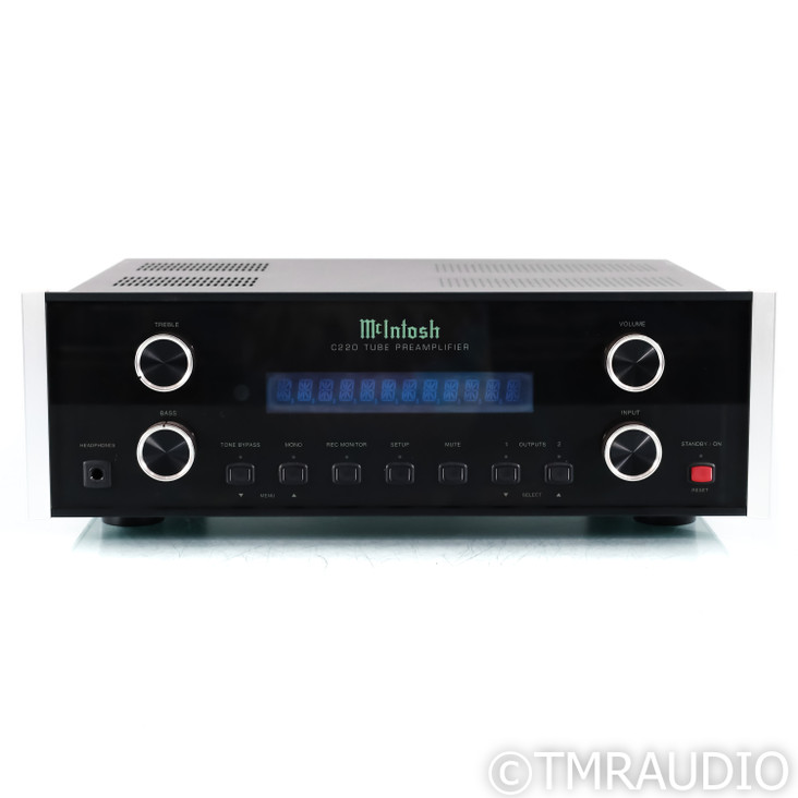 McIntosh C220 Stereo Tube Preamplifier; MM Phono